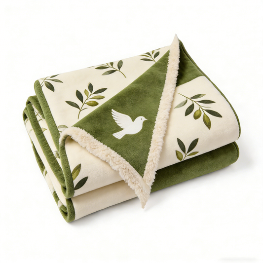 Dove & Olive Branch Sofa Towel