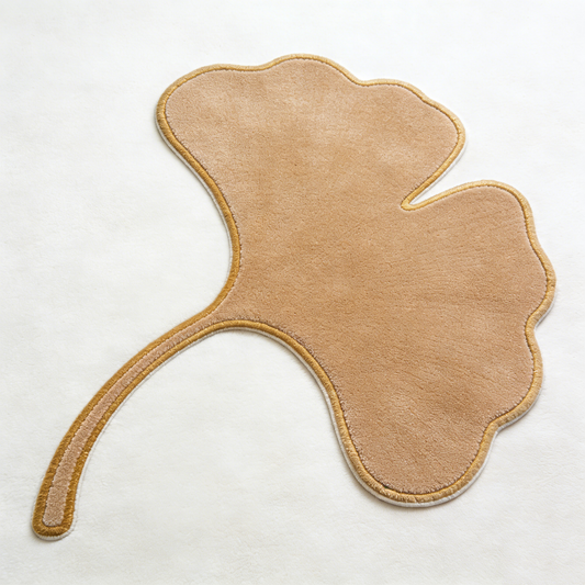 Ginkgo Leaf Shaped Rug