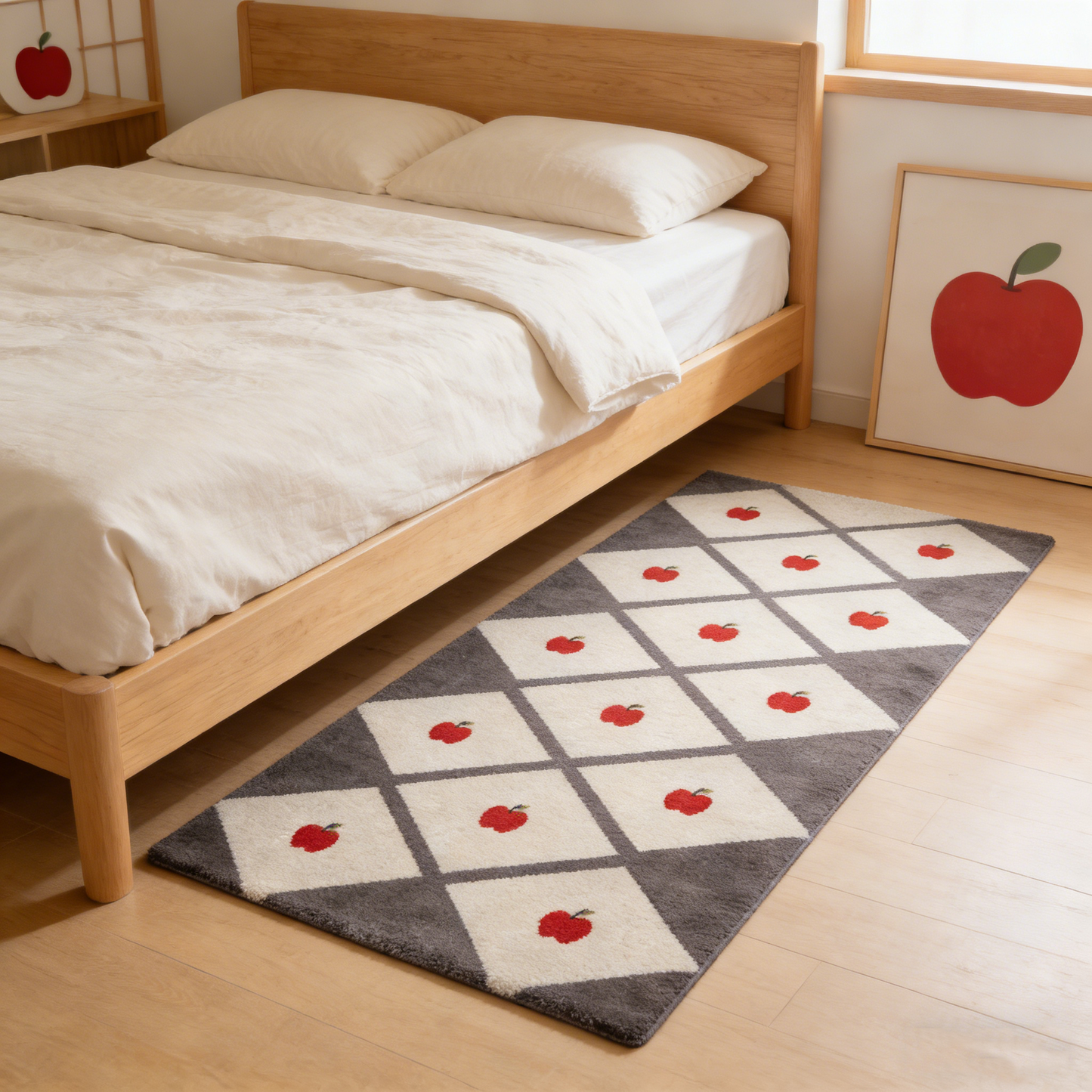 Apple Diamond Grid Rug