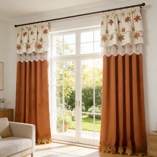 Autumn Maple Leaf Curtains